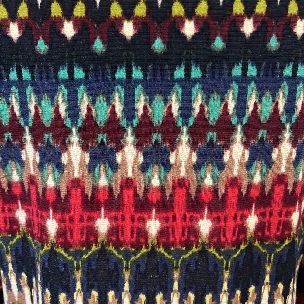 Prelude Women's Multicolor Geometric Tunic Shift Dress L - Picture 5 of 10